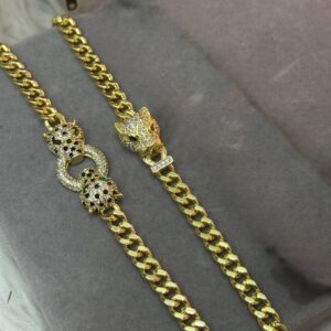 دستبند طرح پلنگی کار‌تییر