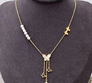 گردنبند پروانه مرواریدی