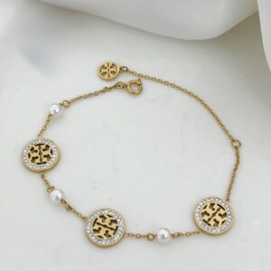 دستبند مرواریدی توری برچ