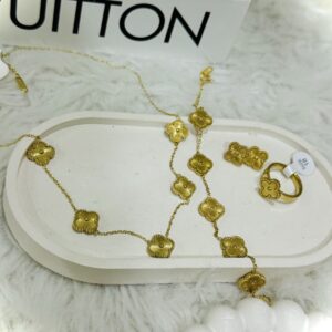 ست کامل ونکلیف(گردنبند پنج گل)