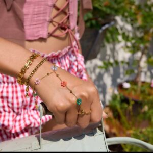 پشت دستی(زیب دست) رنگین